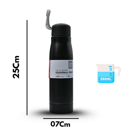 Vacuum insulated Stainless Steel sports Water Bottle | Fashion Travel Flask | Keeps Drinks Hot 10hr & 30hr Cold