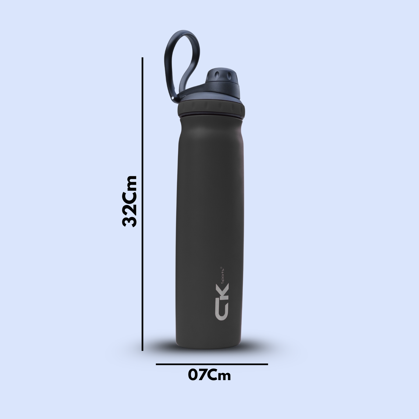 CK Grace Sports Stainless Steel Water Bottle 700ml – 12 Hours Hot & 48 Hours Cold, Vacuum Insulated Flask