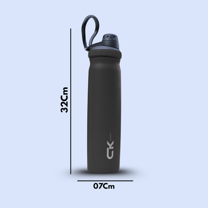 CK Grace Sports Stainless Steel Water Bottle 700ml – 12 Hours Hot & 48 Hours Cold, Vacuum Insulated Flask