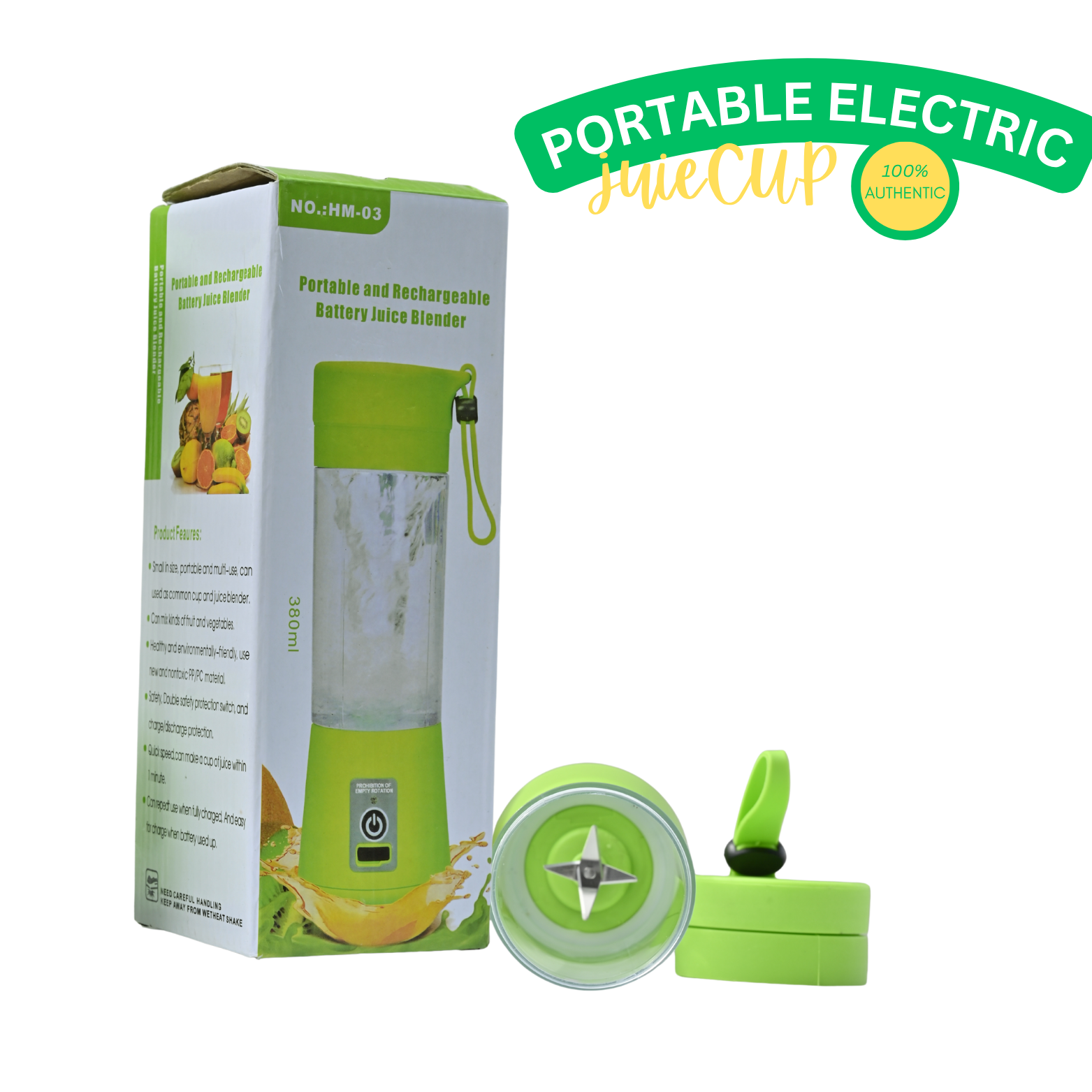 Portable Rechargeable Juice Cup Blender NG-01 | USB Electric Mini Juice, Smoothie & Shake Maker