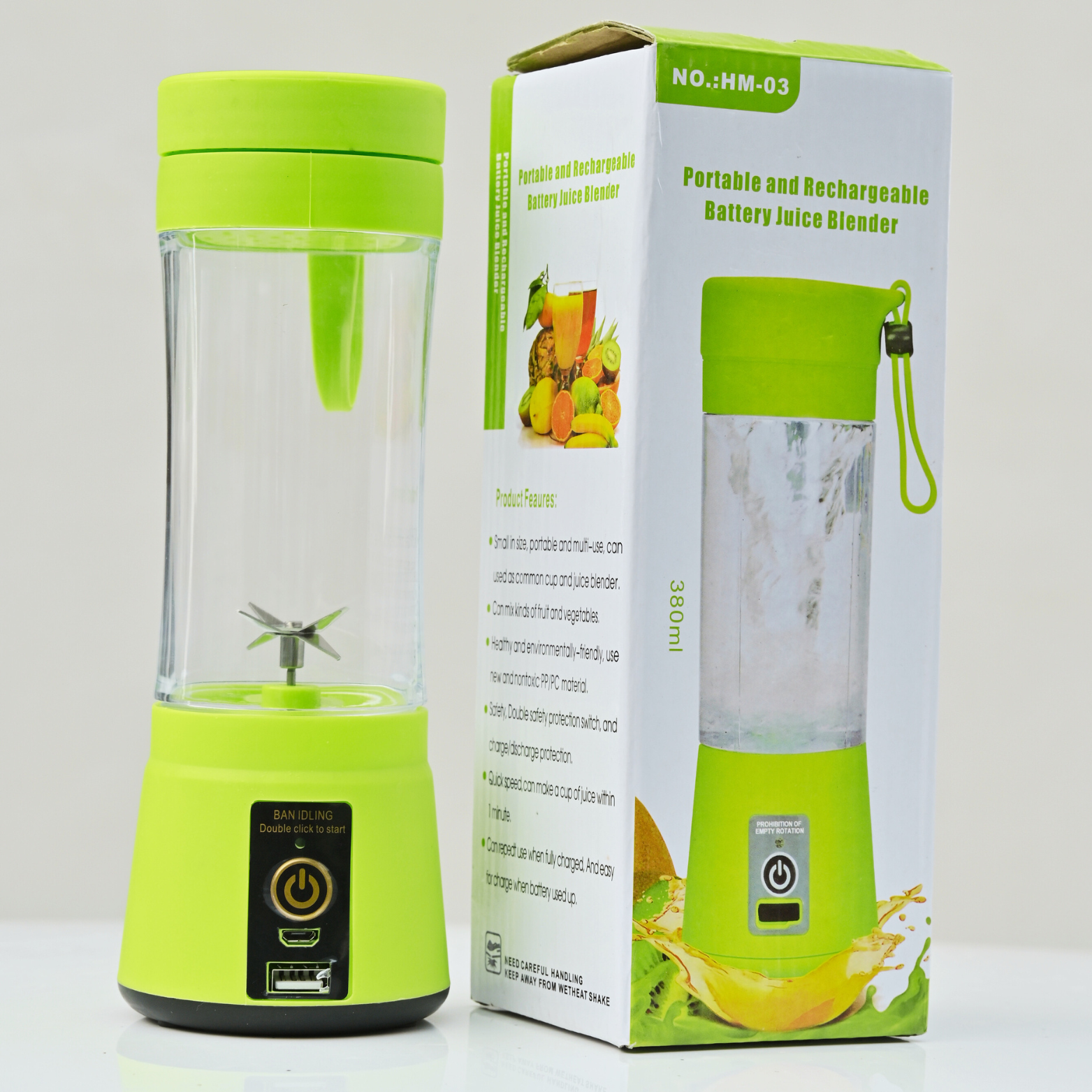 Portable Rechargeable Juice Cup Blender NG-01 | USB Electric Mini Juice, Smoothie & Shake Maker