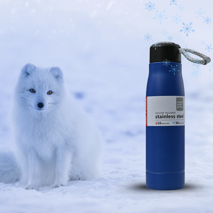 Vacuum insulated Stainless Steel sports Water Bottle | Fashion Travel Flask | Keeps Drinks Hot 10hr & 30hr Cold